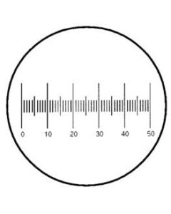 Ruling Micrometer,0.5"/50units,0.01 Increments 20m