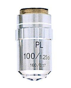 Microscope Objective, Din 100xr Plan Oil Lens, Ret