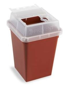 Sharps Container, 1.0l, Red, 4½ " W X 4½" D X7½" H