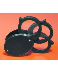 Glass Folding Magnifier W/case, 5x - 10x - 15x, 25
