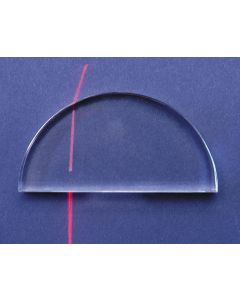Semi-circular PrismGlass 90mmBase 12mmThick (NA)