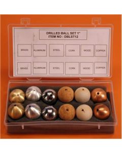 Ball, Physics, 1"(25mm), Drilled, Asstd, No Lead,