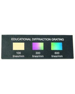 Diffraction Grating Slide W/3 Windows, 100-300-600