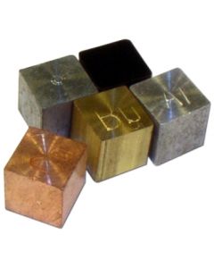 5 Pc Metal Density Block Set, 1cm Cubes