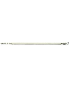 Armoured Thermometer Case, 12", Nickel Plated Bras