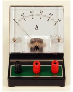 Dc Ammeter W/overload Protection, Dual Scale 0-1a/
