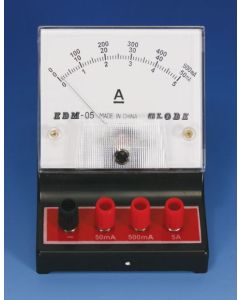 Dc Milliammeter. Triple Scale, 0-50/0-500ma/0-5a