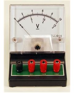 Dc Voltmeter,triple Scale, 0-3v/10v/15v