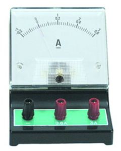 Dual Range Dc Ammeter,-1 To 3a, -0.2 To 0.6