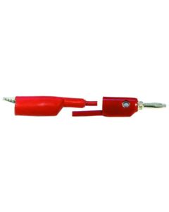 Alligator/banana Leads, 12", 3red/blk,6/pk**