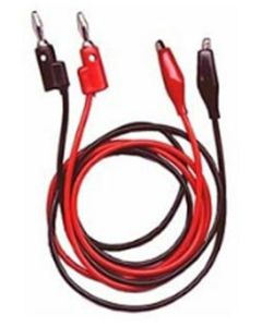 Wire Leads, Alligator/banana, 1-red/1-black, 36",2/pk