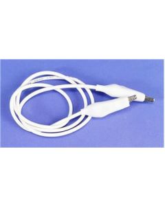 Connector Cord W/sheathed Clips, 24",white**