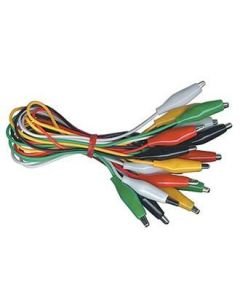 Wire Leads, Alligator Leads, Asst 5 Colors 2 Ea, 20",10/pk