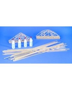Balsawood Bridge Building Set, Class 24/pack