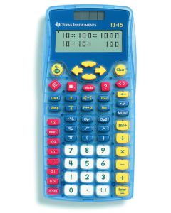 Calculator W/2-line Display, Fractions - Ti-15 Exp