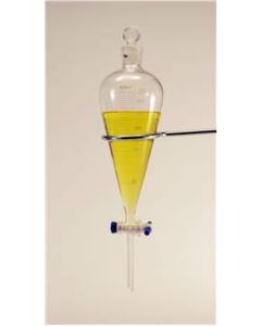 Separatory Funnel, Grad 500ml, PTFE Stopcock, Grad