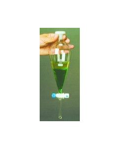 Separatory Funnel, PTFE Stopcock, PE Stopper,100ml