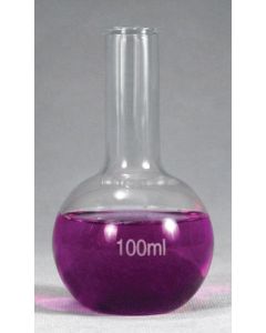 Flask, Boiling W/flat Bottom, 100ml