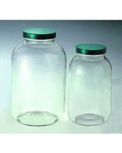 Clear Glass Wide Mouth Jar 130oz/3810ml, Pulp/viny