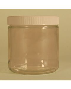 Straight Sided Glass Jar W/lid, 16oz/480ml