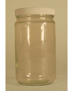 Straight Sided Glass Jar W/lid, 32oz/960ml