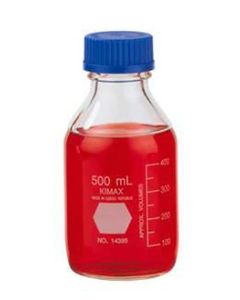 Bottle Media Kimax® Glass W/pp Cap and Ring 500ml