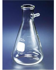 Flask, Filter, Pyrex, 250ml, W/tubulation, Graduat