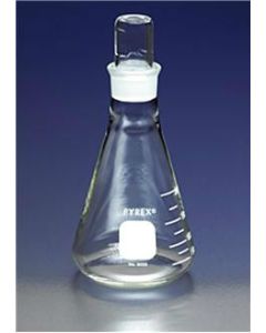 Flask, Erlenmeyer, Pyrex, Narrow, Grad, 25ml, Gls