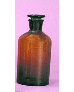 Amber Glass Reagent Bottle w/Stopper, 1000ml/32oz