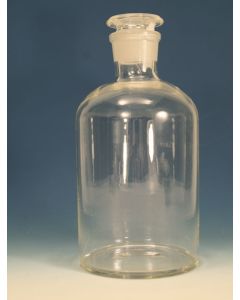 Clear Reagent Bottle, 2500ml,84oz, Nrrw Mth, Glass