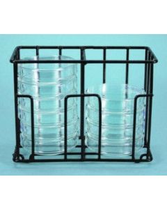 Wire Petri Dish Rack, Holds Up To 18 -100mm Dishes