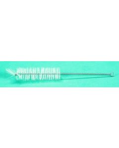 Test Tube Brush, White Nylon, 3 1/2"brush, 8" Total**CL**