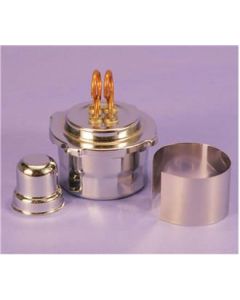 Wickless Alcohol Burner, Dual Head, Copper PlatedTorch