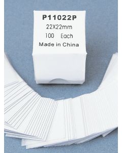 Plastic Cover Slips, Thin, 18x18mm, 100/pk
