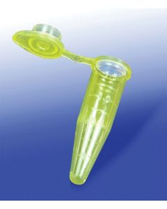 Microcentrifuge Tubes, 1.5ml, Graduated, Yellow, 5