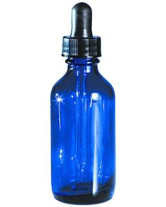Round Cobalt Blue Dropping Bottle, 4oz/120ml