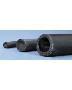 Black Tubing,1/4" Inner Diam,1/16" Wall,3/8" Outer, 1 Ft