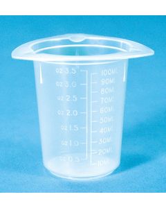 Disposable  Graduated Beaker, 800ml Polypro, Dual