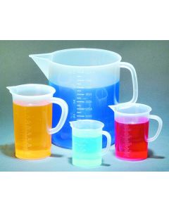 Beaker W/handle, Pp, Grad, Pour Spout, 500ml