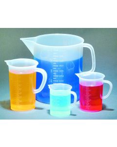 Beaker W/handle, Pp, Grad, Pour Spout, 5000ml