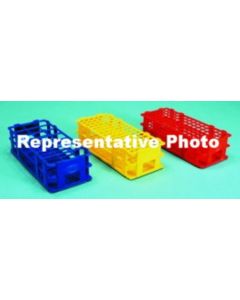 Polypropylene Wet/Dry Test Tube Rack, Blue, Holds