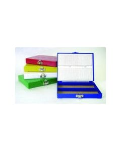 Microscope Slide Box, 100 Place, Yellow Abs Plastic