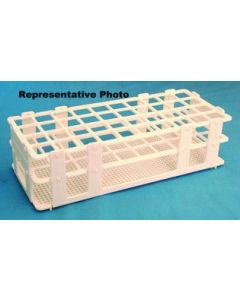 Polypropylene Wet/Dry Test Tube Rack, White, Holds