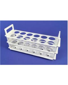 3-Tier Polypropylene Test Tube Rack, Holds 12-32mm