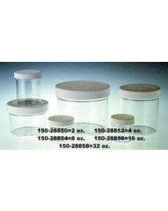 Straight Sided Polystyrene Jar W/lid, 16oz/480ml