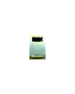 Clear Pvc Square Bottle W/screw Cap, 100ml