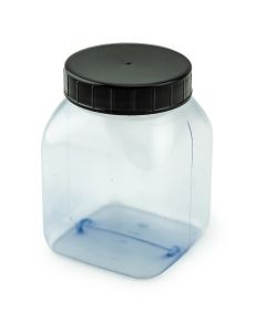 Clear Pvc Square Bottle W/screw Cap, 500ml