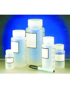 Wide Mouth Pp Bottle W/label, Graduated, 250ml