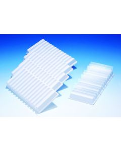 Microscope Slide Tray, White Ps,holds 12 Slides