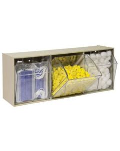 Bin, Tiltview, 4 Bins In Cabinet, 6-3/4 X23-5/8x-3